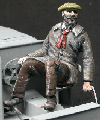 Simple 1/35th scale cast resin loco driver kit produced for a model railway manufacturer. Size: 54mm tall